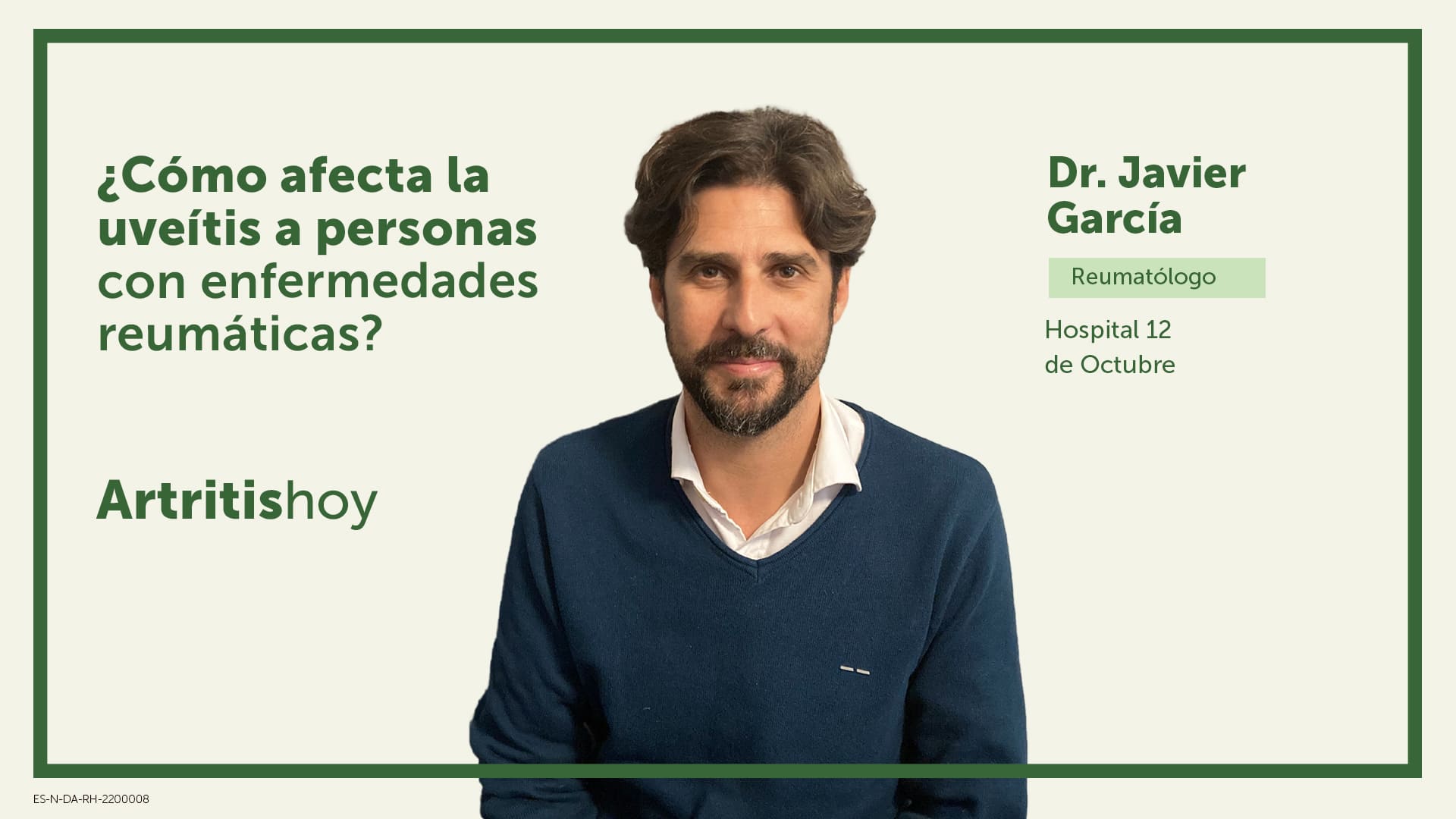 El Dr. Javier García nos explica qué es la uveítis